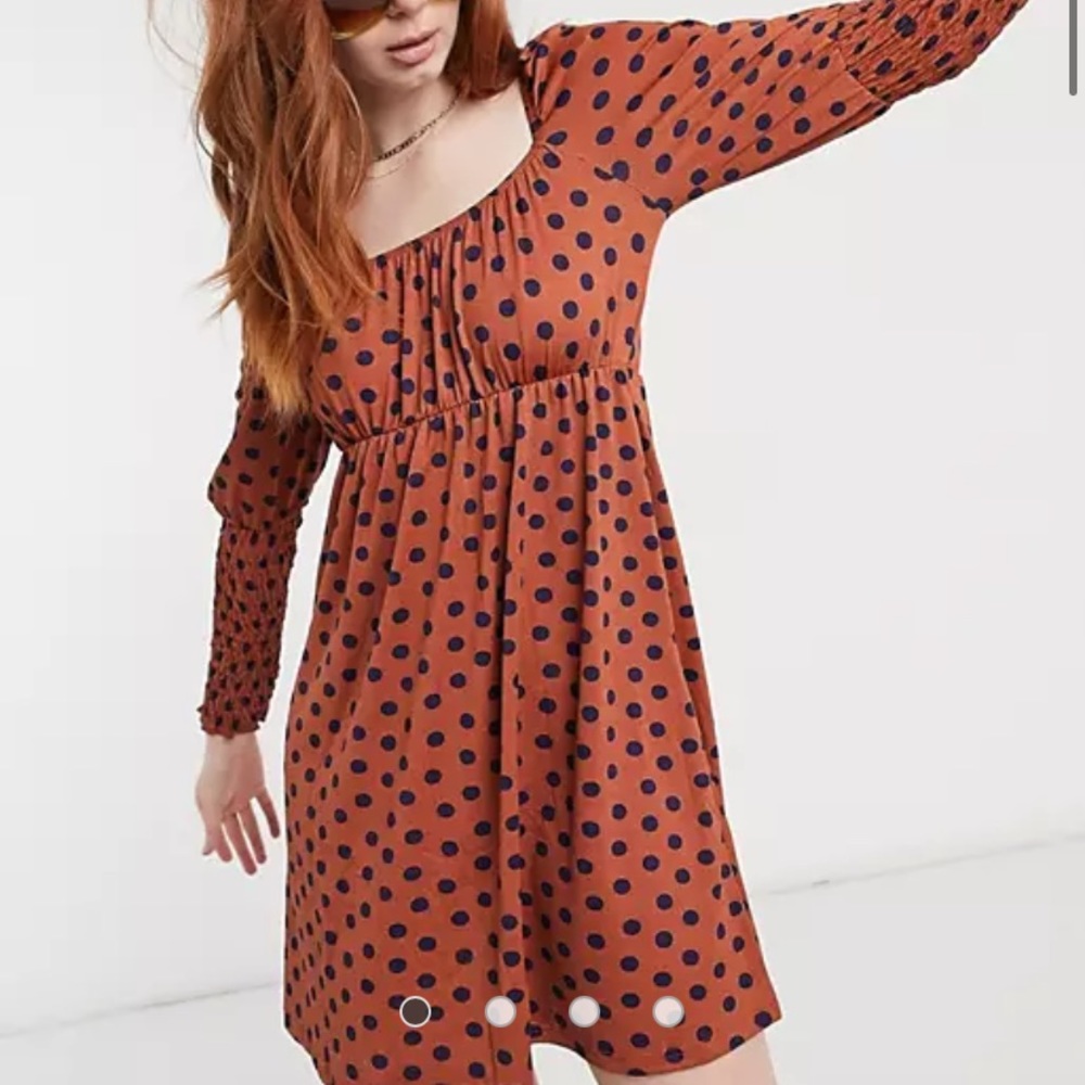 ASOS Miss Selfridge polka dot mini dress